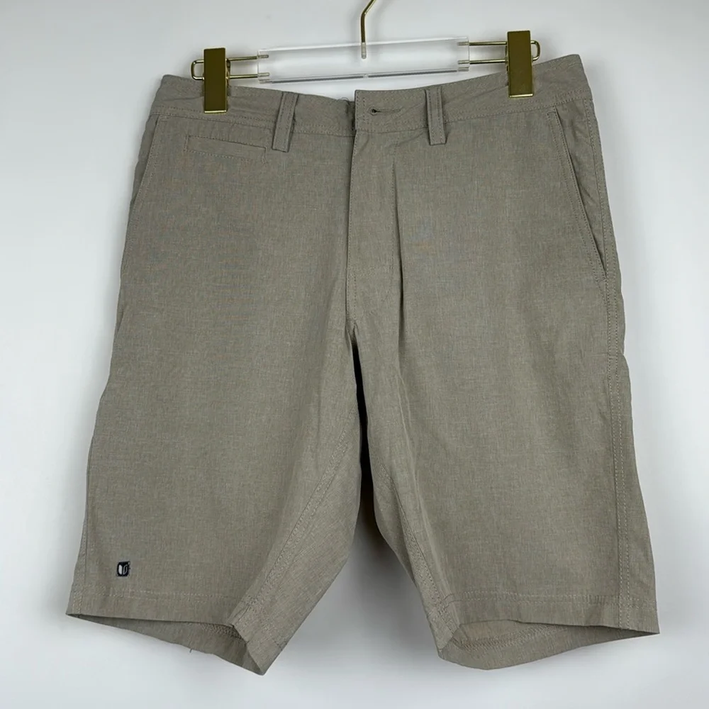 Linksoul Golf Shorts Men’s Khaki Performance Stretch Fabric Size 30
